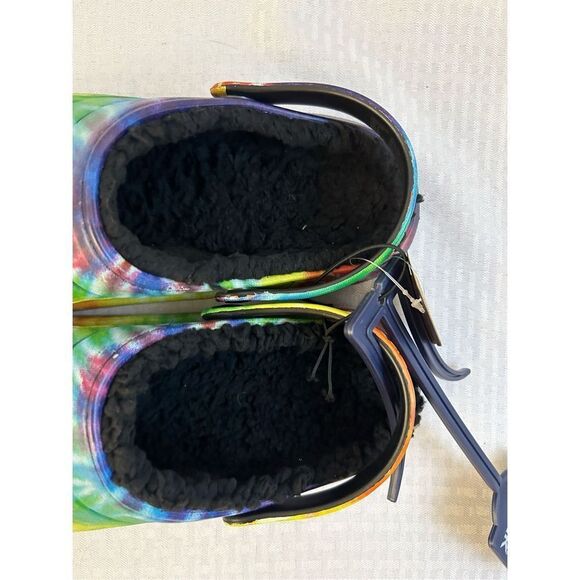 Rugged Shark clogs men’s 9 tie dye fur lined new - Picture 2 of 6
